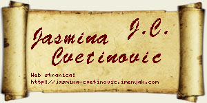 Jasmina Cvetinović vizit kartica